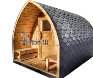 Utendørs trebastu for hage igloo design
